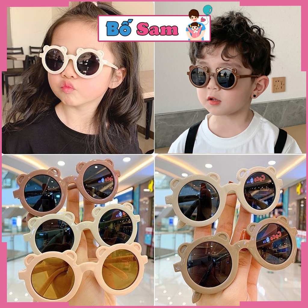 Kính trẻ em, mắt kính cho bé nhiều màu thời trang từ 1 đến 6 tuổi Shop Bố Sam