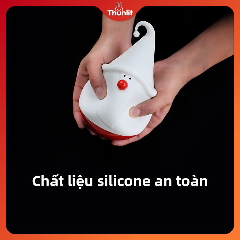 Đèn ngủ THUNLIT 3 bóng LED sạc USB có 2 màu sắc thay đổi theo nhiệt độ chất lượng cao
