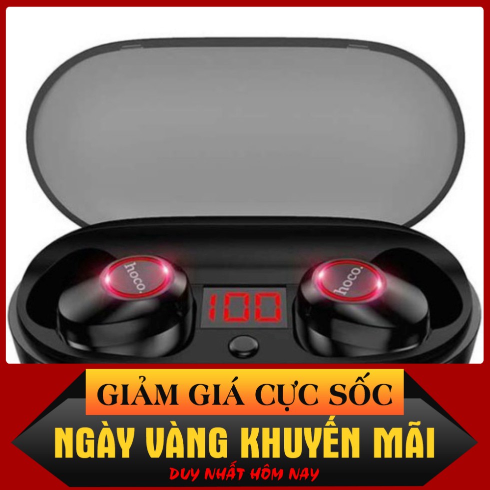 XẢ KHO Tai Nghe Bluetooth True Wireless Hoco ES24 Dock Sạc 800mAh Có Màn Led Báo Lượng Pin XẢ KHO