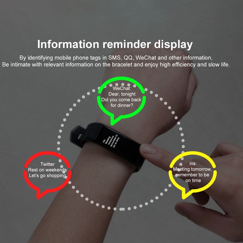 Spot Smart Bracelet Id115 Plus Đồng hồ thông minh Màu sắc Màn hình thể thao Pedometer Xem Smartband Fitness Tracker Bluetooth Băng thông minh chống nước