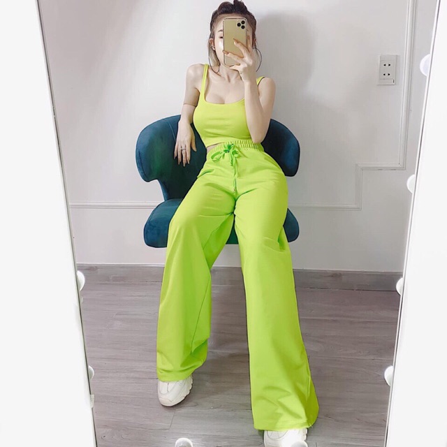 Set 2 dây quần ống rộng siêu đẹp/ Set quần suông ống rộng và áo 2 dây Mùa Hè- Chuchaclothing