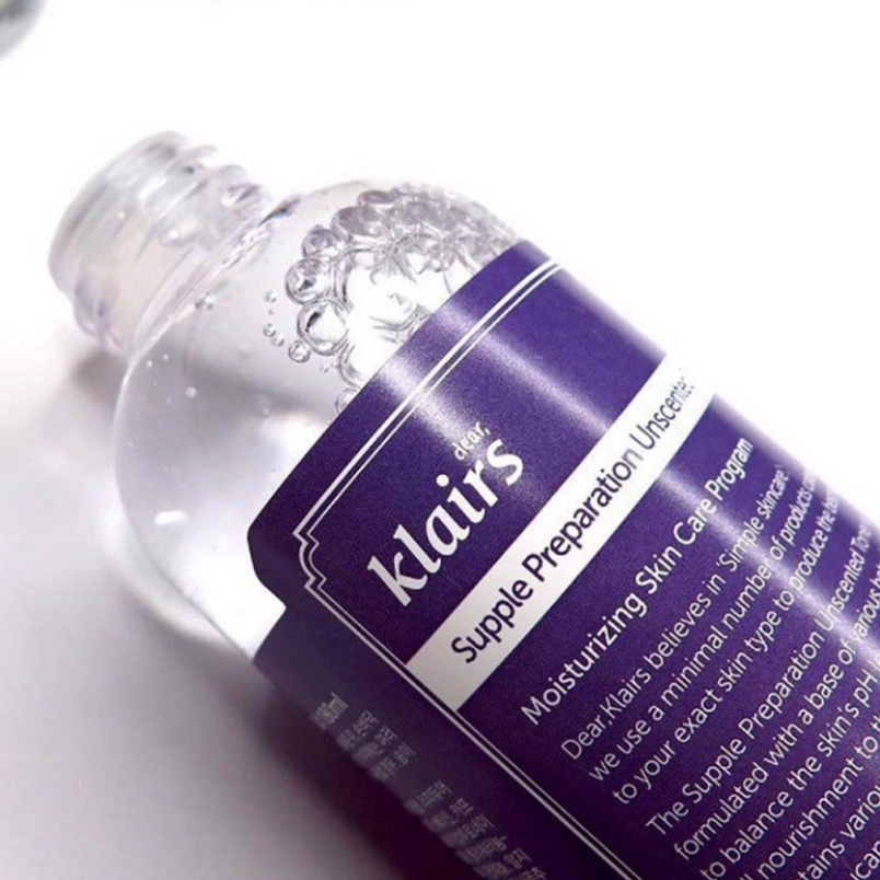 [Chính Hãng] Nước hoa hồng Klairs không mùi Supple Preparation Unscented Toner dưỡng ẩm mềm da 180ml | BigBuy360 - bigbuy360.vn