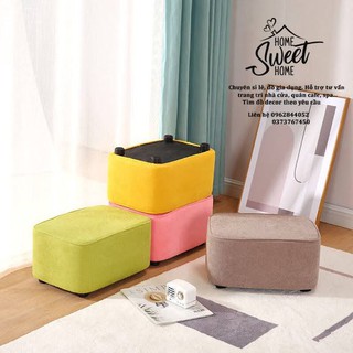 Ghế đôn bọc nỉ mẫu mới 2021