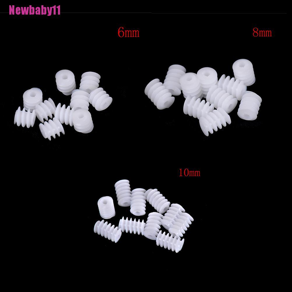 Set 11 / 10 Bánh Răng Nhựa 6x8mm 2mm Đồ Chơi DIY