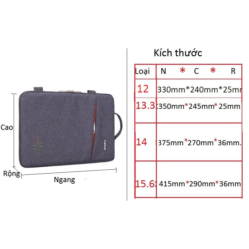 Túi chống sốc laptop Upotimal.