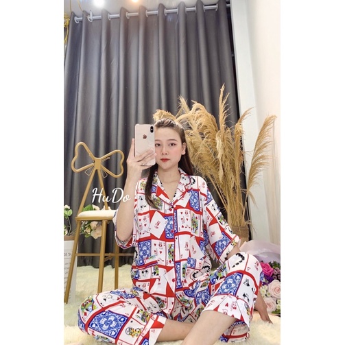 Bộ Pijama Đồ Bộ Lá Bài Hot