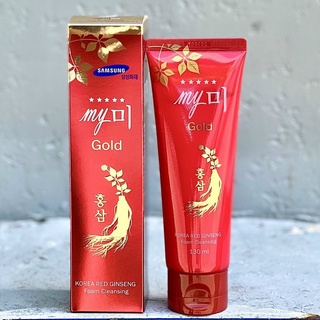 Sữa rửa mặt sâm hàn quốc chính hãng - sữa rửa mặt hồng sâm my gold -130ml