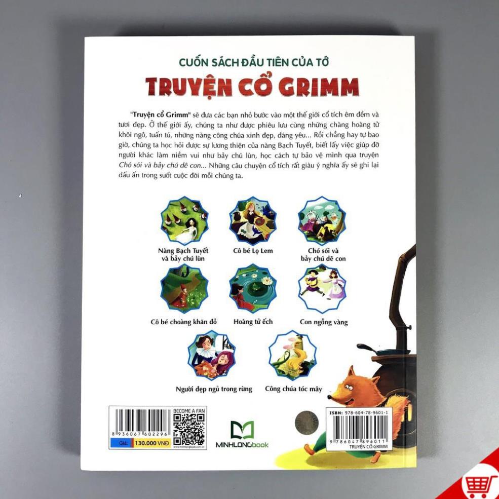 Sách - Cuốn Sách Đầu Tiên Của Tớ - Truyện cổ Grimm + Truyện cổ Andersen (Combo 2q + lẻ tùy chọn) - Minh Long