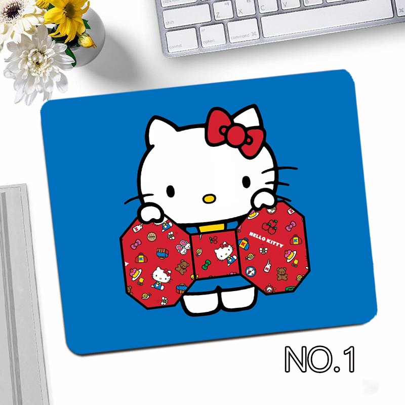Tấm Lót Chuột Máy Tính In Hoạt Hình Hello Kitty Độc Đáo Tiện Dụng