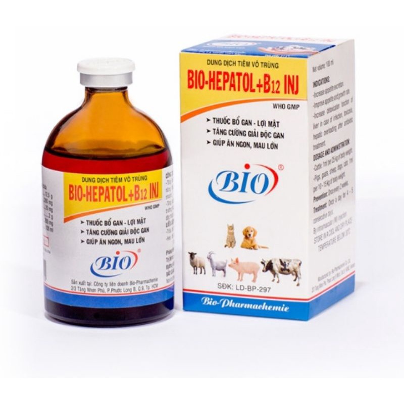 Bio Hepatol B12 100ml thức ăn cho thú cưng