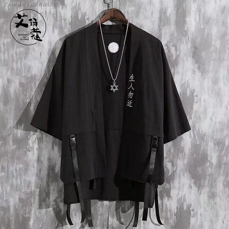 ✸Áo Khoác kimono Tay Lỡ Phong Cách Năng Động Trẻ Trung Dành Cho Nam
