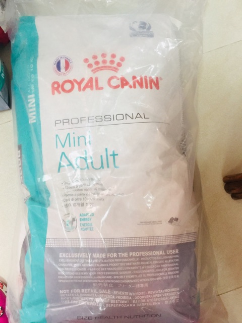 15kg thức ăn cho chó Royal canin mini adult cho chó trưởng thành