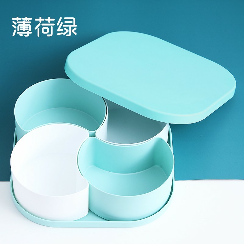 Khay đựng mứt tết 4 ngăn bằng nhựa