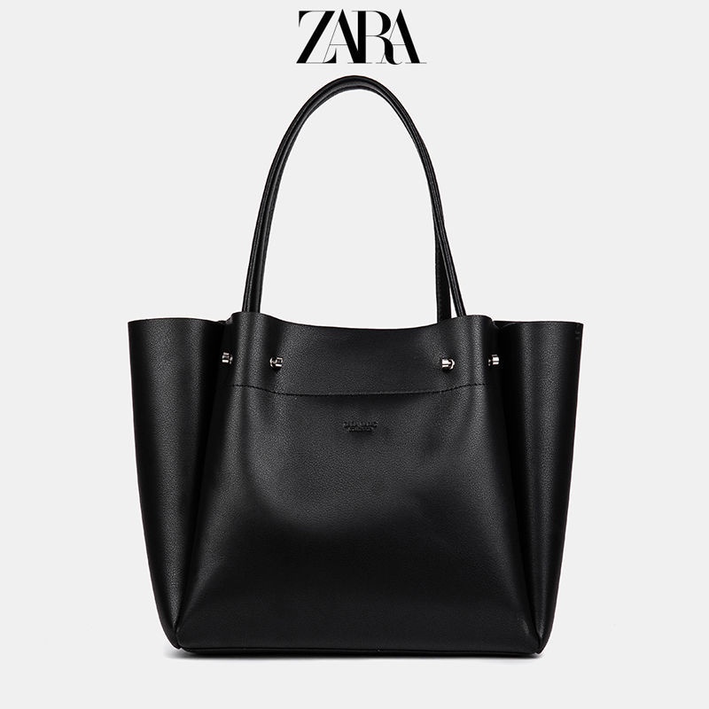 Túi Xách Da Mềm Hiệu Zara Cỡ Lớn Thiết Kế Đơn Giản Thời Trang Cho Nữ