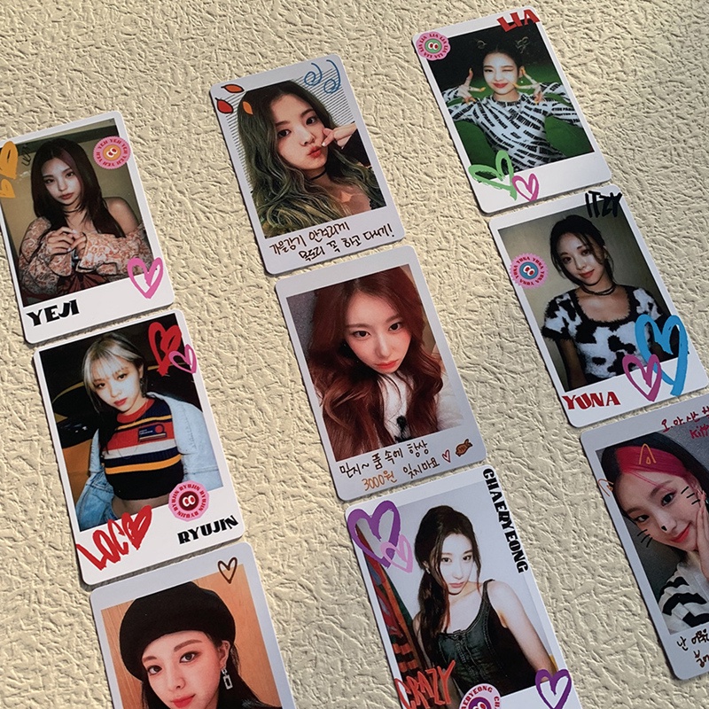 Set 5 thẻ ảnh lomo hình nhóm nhạc Kpop ITZY Crazy đáng yêu