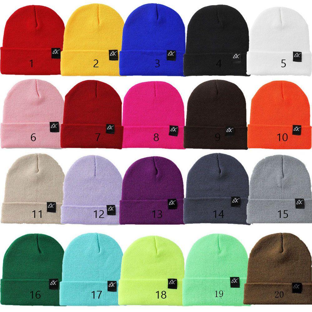Mũ Len Beanie Nam Nữ Màu Trơn Dễ Thương