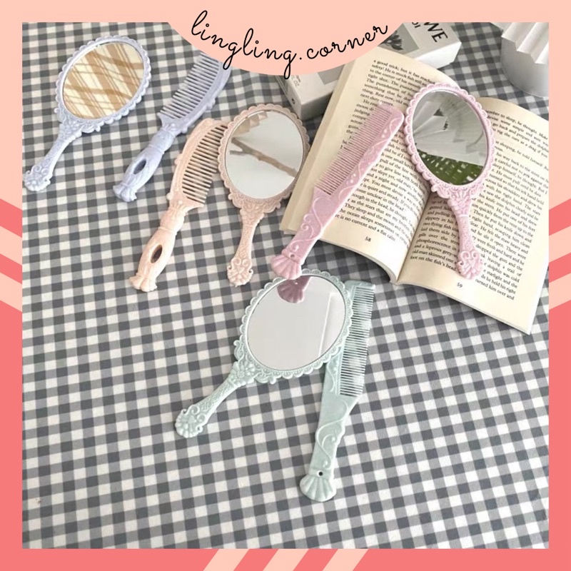 Gương lược kiểu vintage