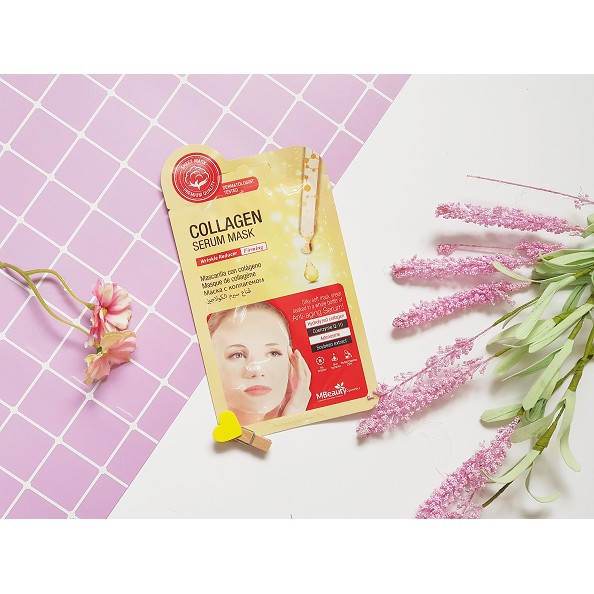 Mặt Nạ Serum Collagen Chông Nhăn Da, Làm Săn Chắc Da - MBEAUTY COLLAGEN SERUM MASK