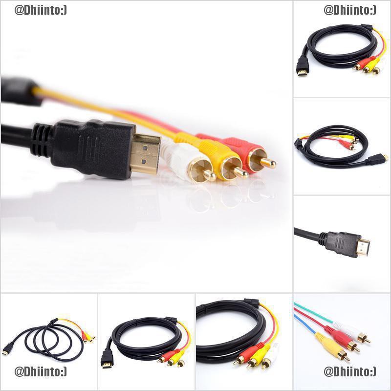 Cáp chuyển đổi Hdmi sang 3 Rca Video Audio Av 1.5M cho HDTV 1080P