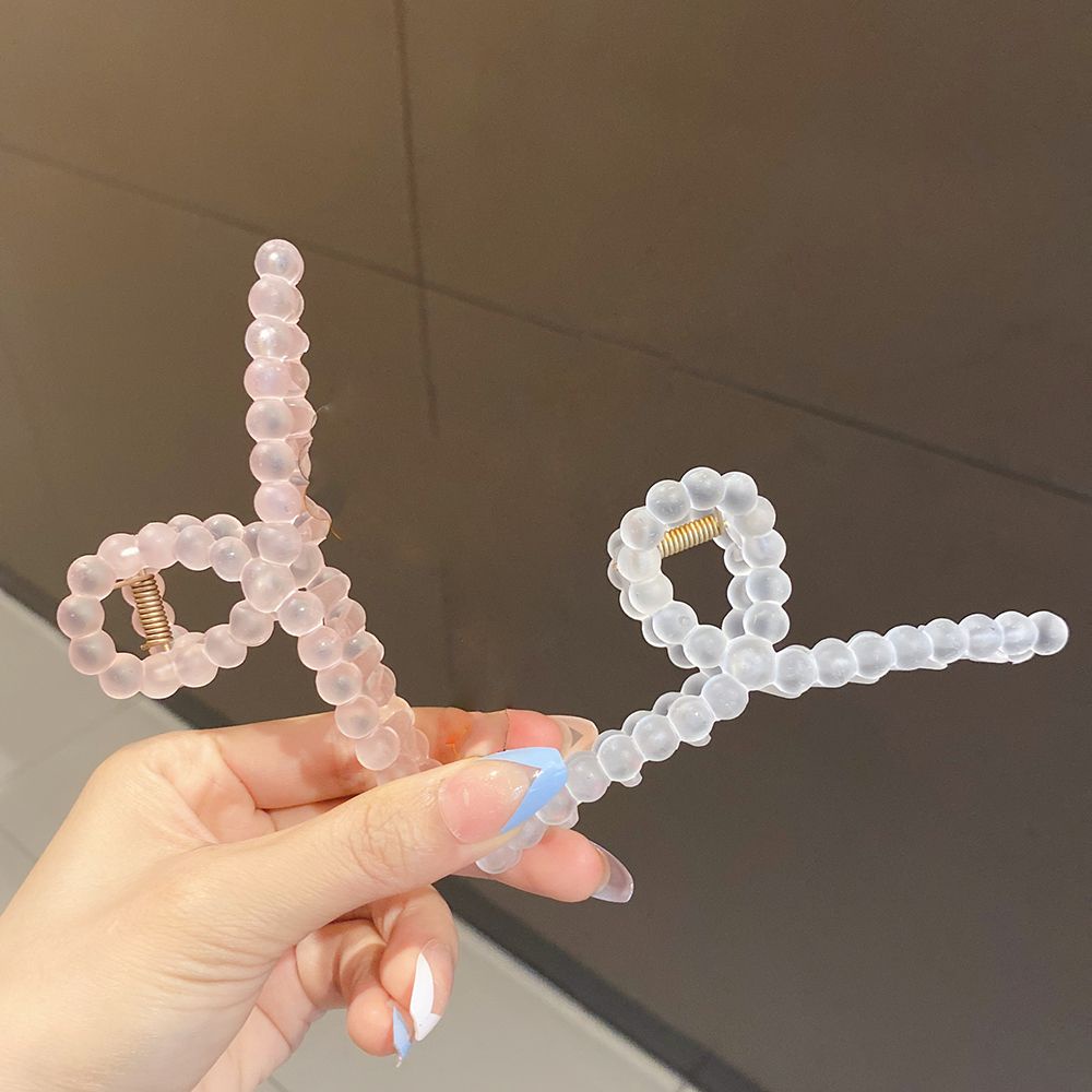 Kẹp tóc càng cua bằng nhựa acrylic mặt nhám nhiều màu tùy chọn đơn giản thanh lịch cho nữ