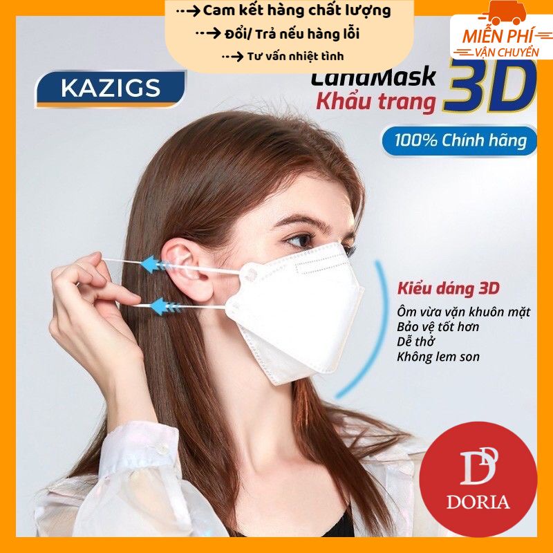 Khẩu Trang  LAND MASK 3D Kháng Khuẩn ,Ngăn Bụi Mịn, HOT