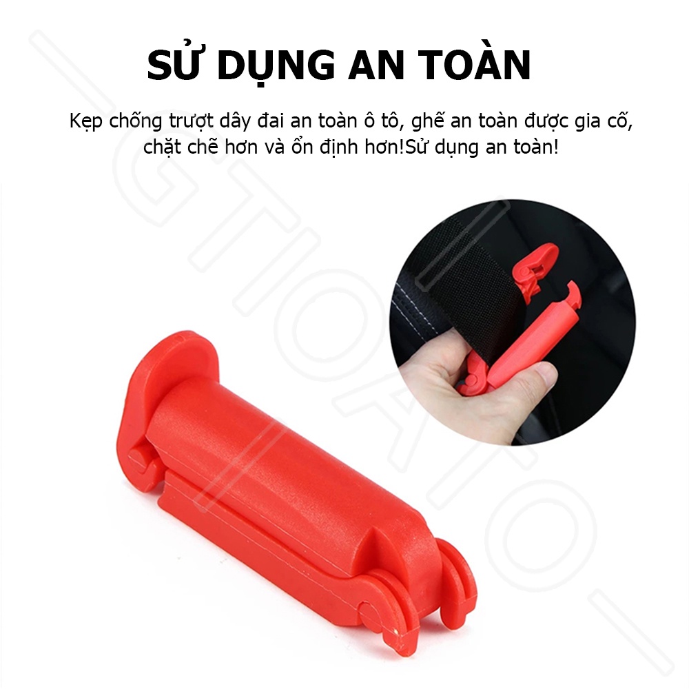 GTIOATO Chốt Cài Dây An Toàn Xe Ô Tô Kẹp Dây An Toàn Trên Ô Tô Bộ Điều Chỉnh Dây Đai An Toàn Xe Ô Tô Phụ KiệN Ô Tô