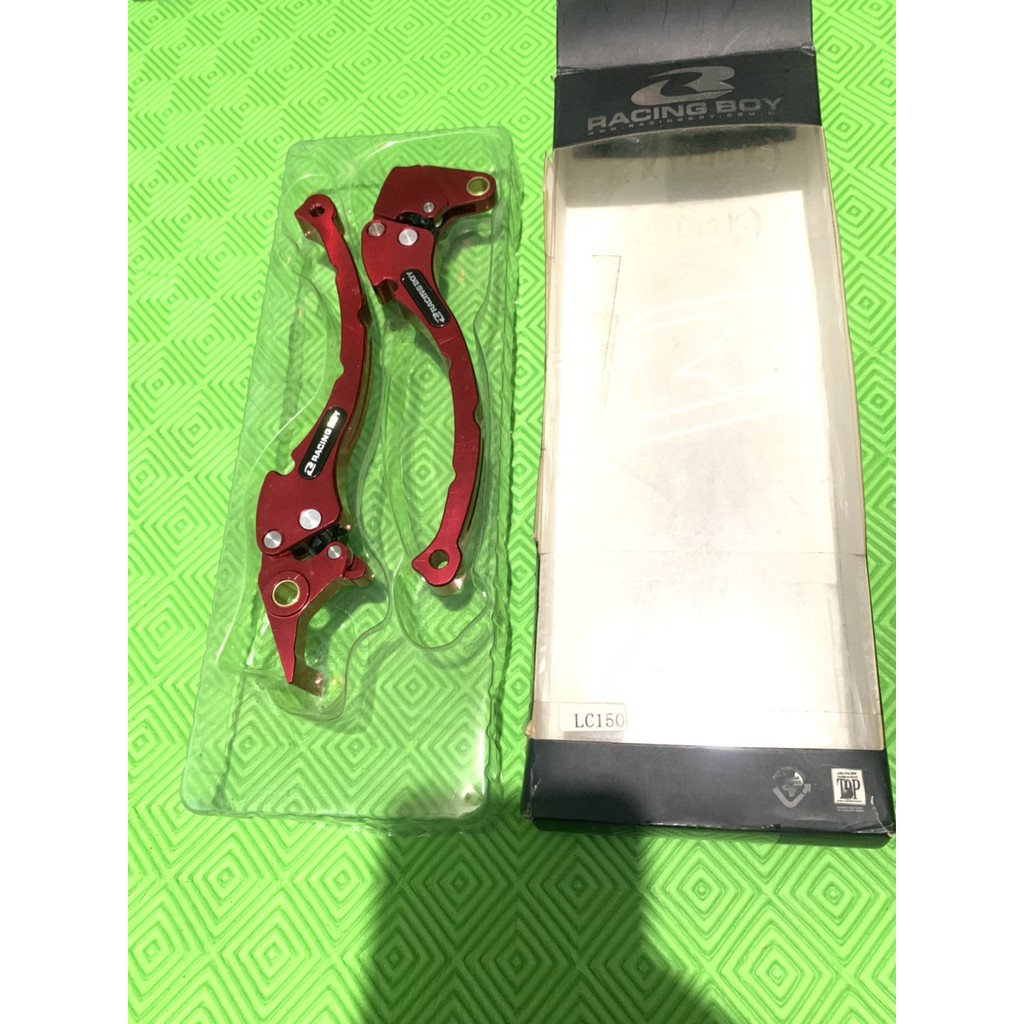 Tay thắng xe excier racing boy v2 màu đỏ