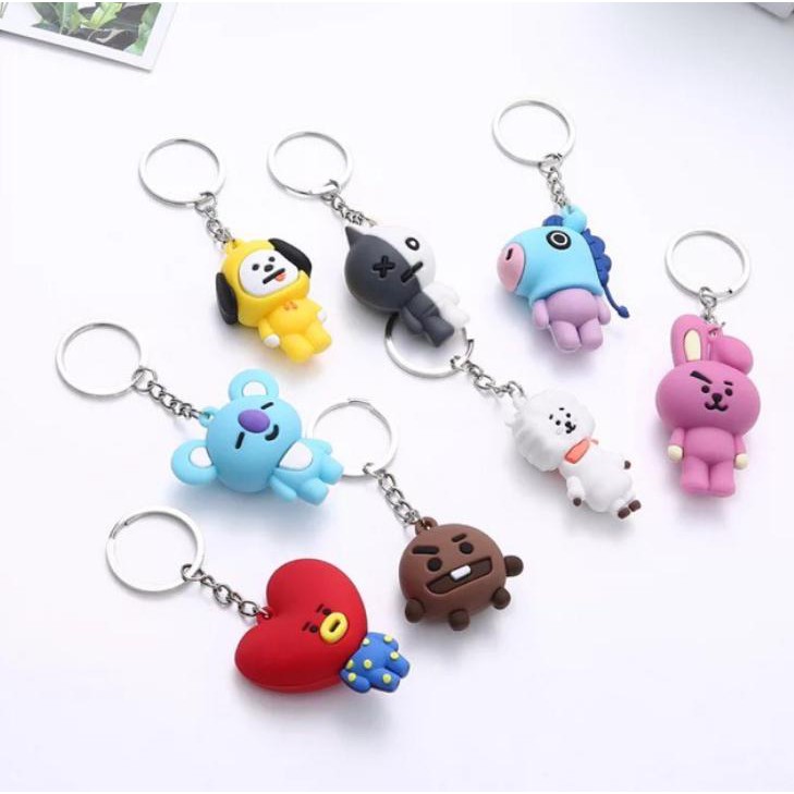Móc khóa cao su móc khóa siêu cute