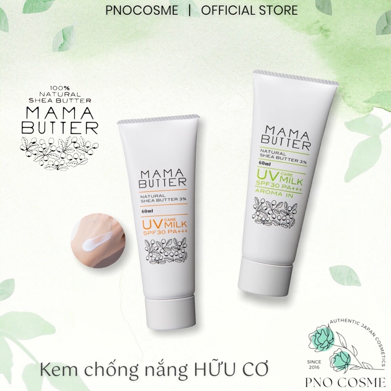 Kem chống nắng Hữu Cơ MAMA BUTTER cho Mẹ và Bé