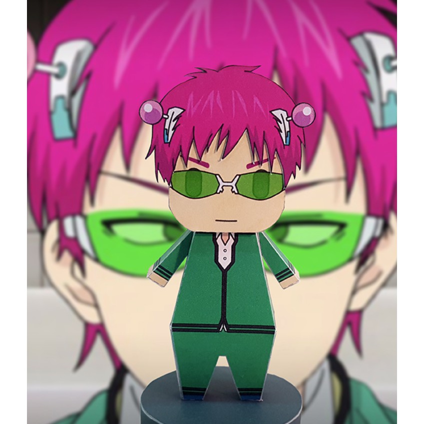 [ Standee Anime ] Giấy xếp mô hình nhân vật The Disastrous Life of Saiki K.