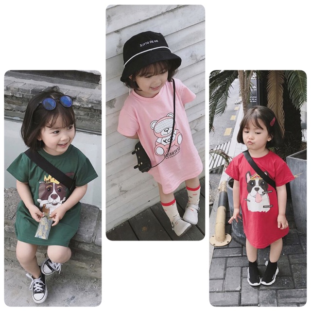 Đầm suông bé gái