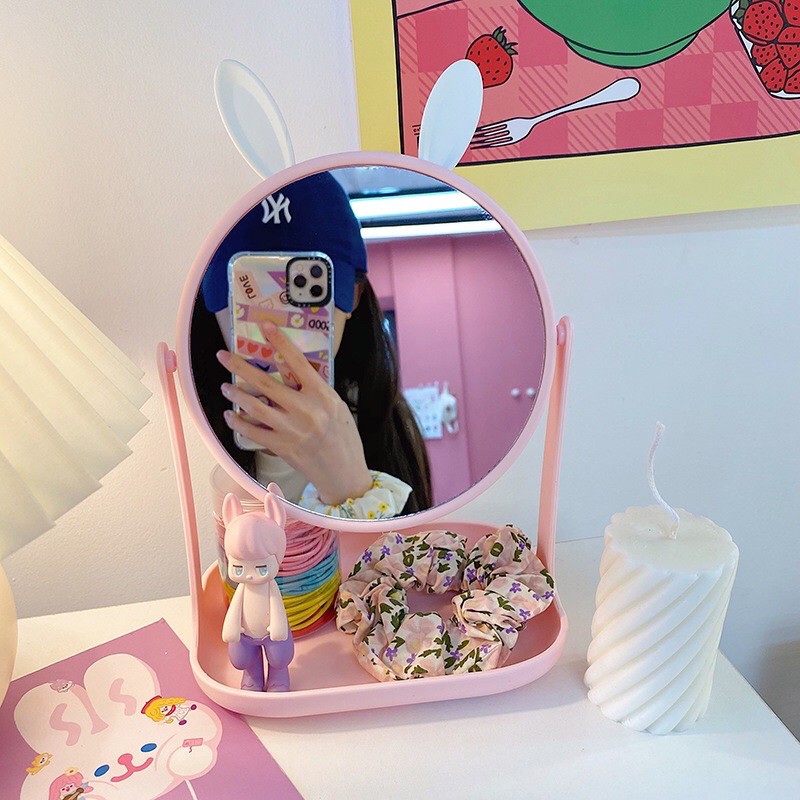 gương tròn để bàn