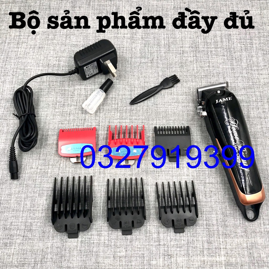 ✅Freeship✅ Tông đơ cắt tóc chuyên nghiệp lưỡi kép JAME 1070