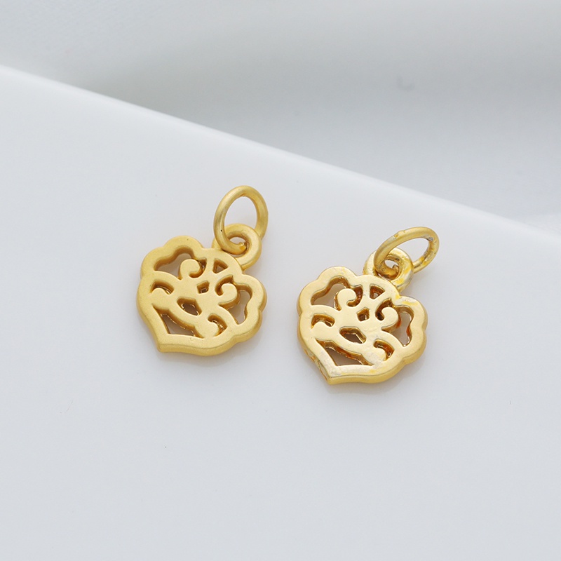 Phụ Kiện Trang Sức Hình Quả Bầu Màu Sắc Vàng Đồng Cổ Điển diy