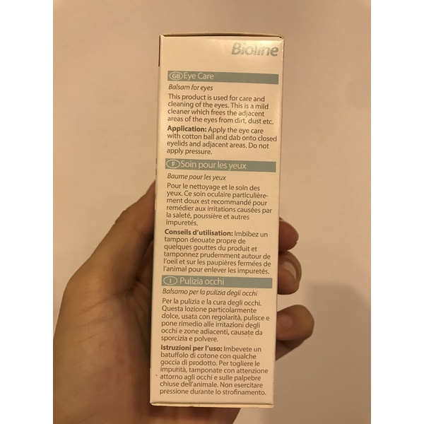 Nhỏ mắt cho mèo chó Eye care Bioline