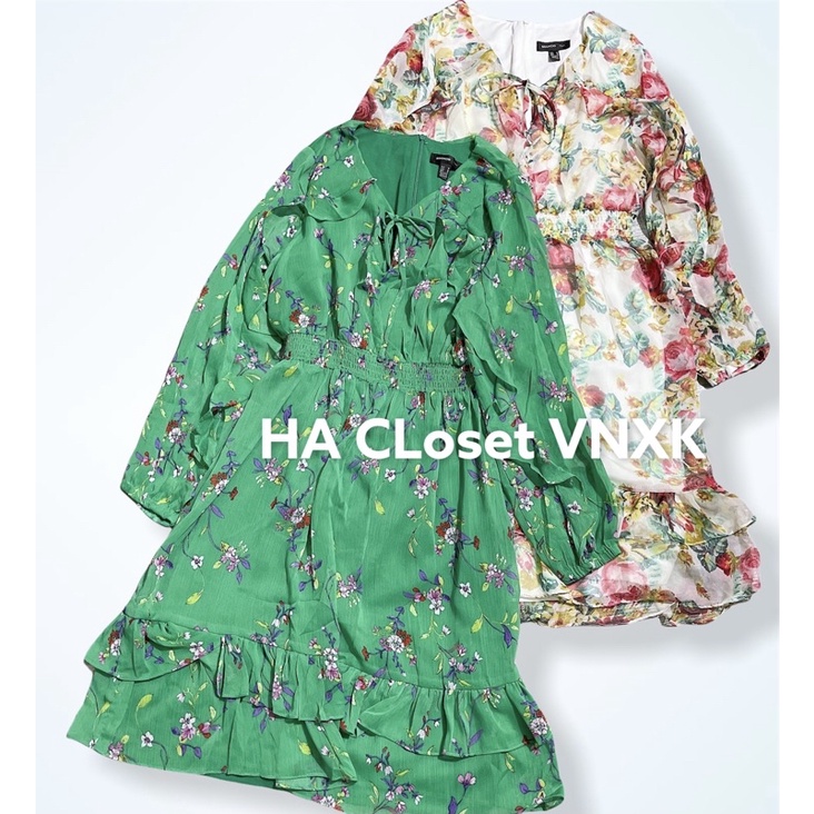 MNG-Đầm Voan Hoa Bèo Dư Xịn