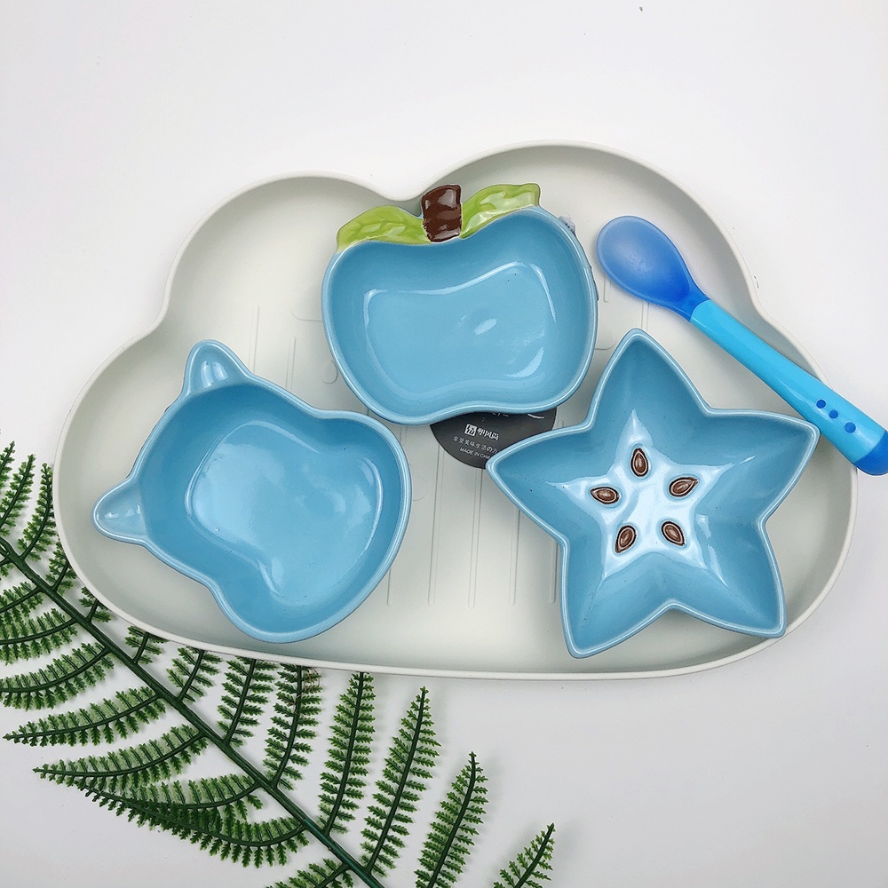 Set Bát Ăn Dặm Combo Bát Sứ Ăn Dặm Kiểu Nhật Hình Ngộ Nghĩnh Tặng Thìa Báo Nóng Đồ Dùng Ăn Dặm Từ 5 Tháng Cho Bé