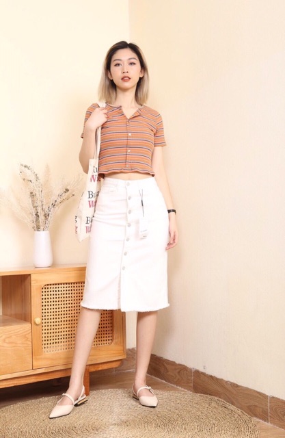 HOT ( DỌN KHO THANH LÝ ) Chân váy bò dáng dài co dãn bao chất đẹp không phai màu | BigBuy360 - bigbuy360.vn