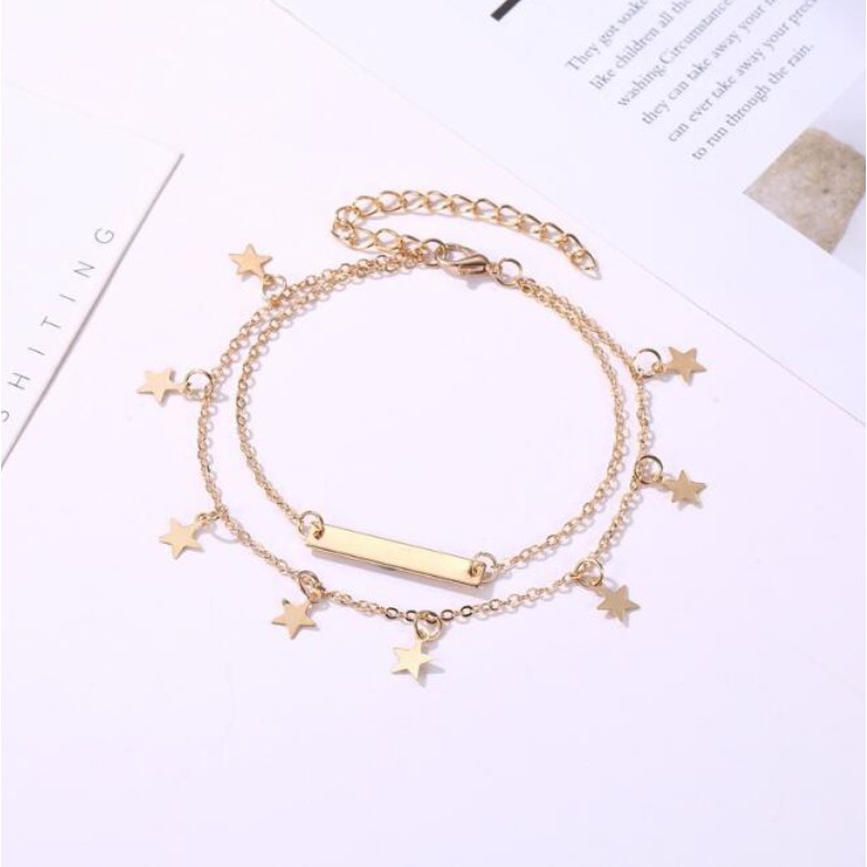 [Mã FAMAYFA giảm 10K đơn 50K] Vòng chân mặt hình ngôi sao phong cách retro | BigBuy360 - bigbuy360.vn