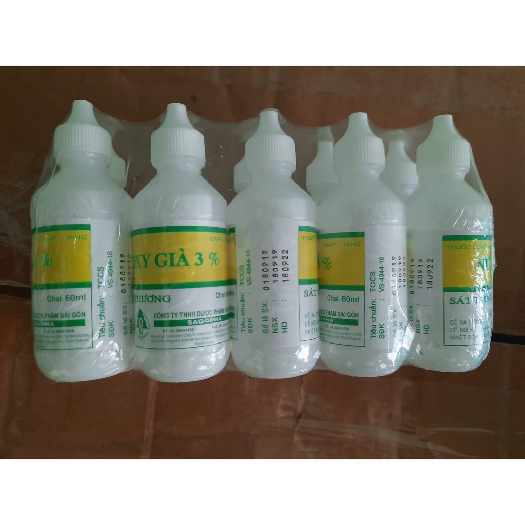 NƯỚC OXY GIÀ 10 THỂ TÍCH  1 CHAI 60ML