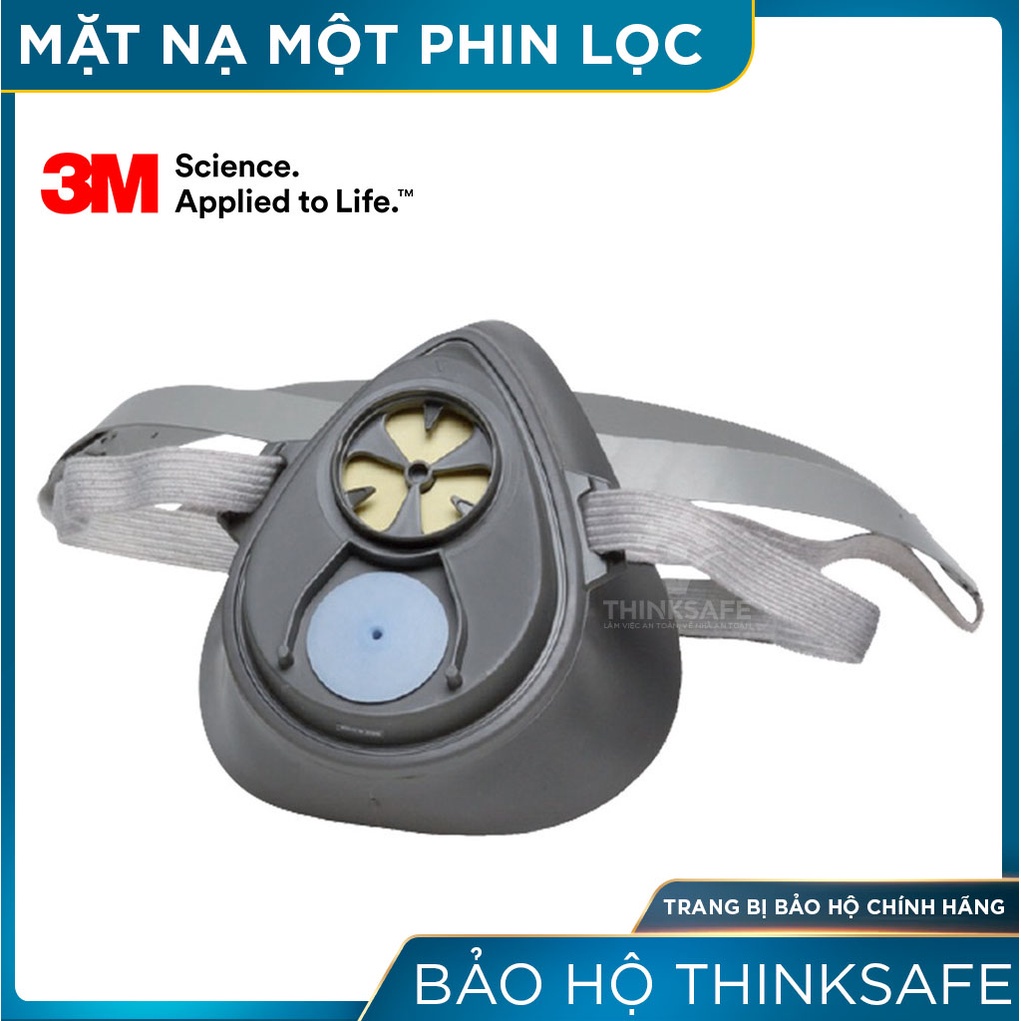 Mặt nạ chống độc 3M Thinksafe, chuyên phòng dịch, chống giọt bắn, lọc bụi mịn pm2.5, khói hàn, xịt sơn - 3M 3200/3700-1