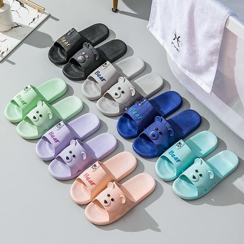 Dép Đúc Gấu Nguyên Khối Cao Cấp BEAR SO CUTE