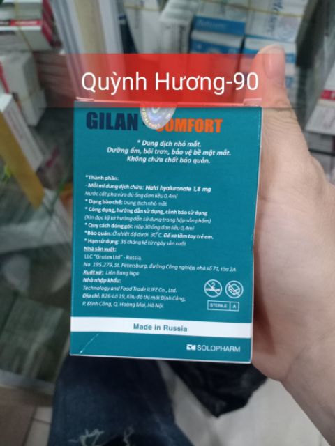 Dung dịch nhỏ mắt GILAN COMFORT 1,8mg