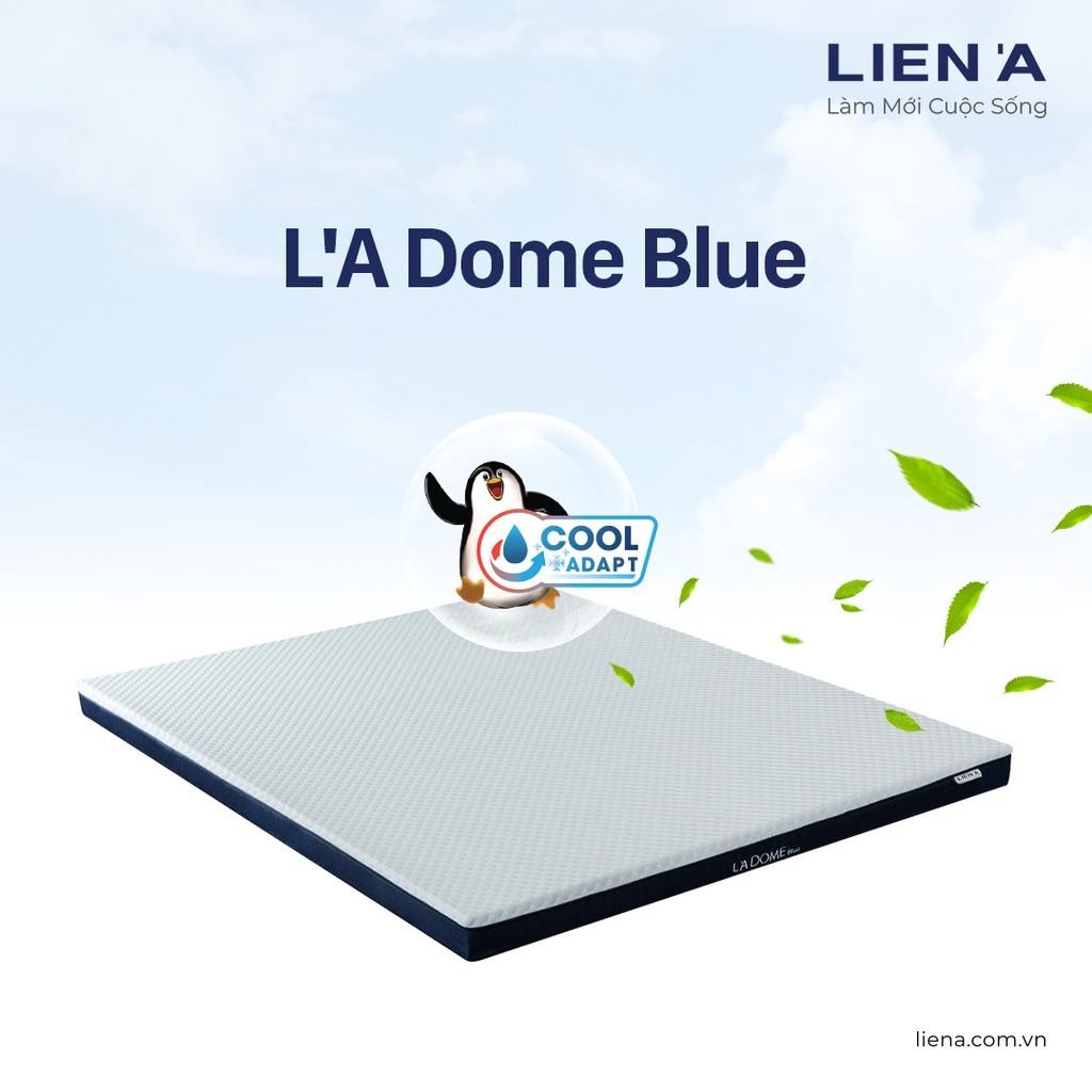 Nệm Cao Su Liên Á La Dome Blue dày 10cm