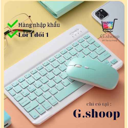 BÀN PHÍM Bluetooth mini 10 inch kèm chuột không dây dùng cho điện thoại,máy tính