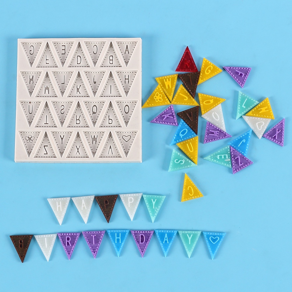 Khuôn Silicone Làm Bánh Tạo Hình Chữ Cái Tiếng Anh Tiện Dụng