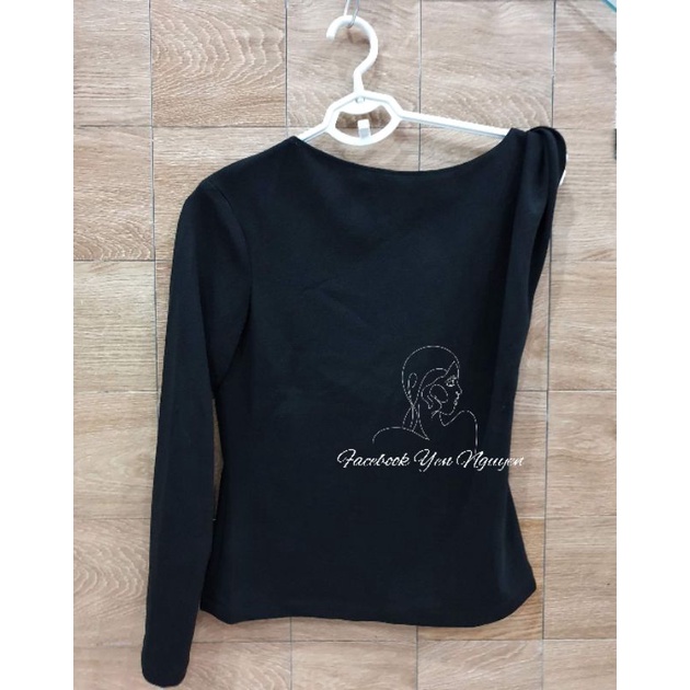 COCOSIN ⤑ Áo kiểu 1 tay xoắn vai ⇿〈Giá gốc 490〉
