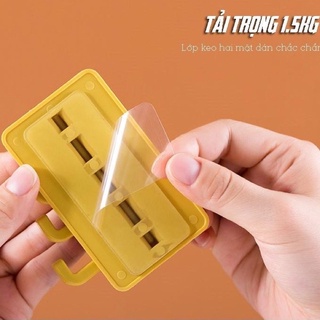 Móc Dán Tường 4 Móc Treo Vật Dụng Đa Năng
