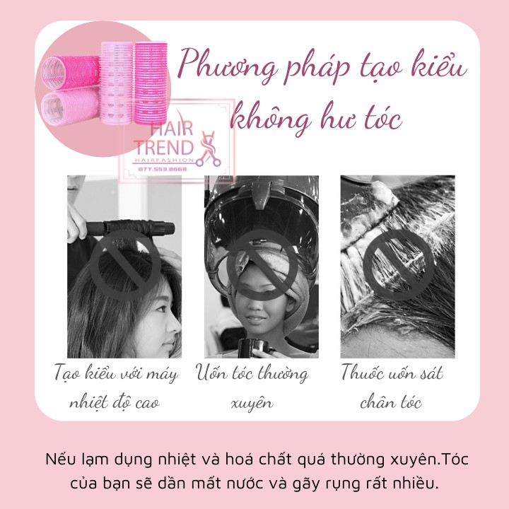 (Đủ size) Lô gai cuốn tóc mái bay Hàn Quốc tự dính siêu chắc-Nhiều size siêu to dài 12cm-Sẵn SLL