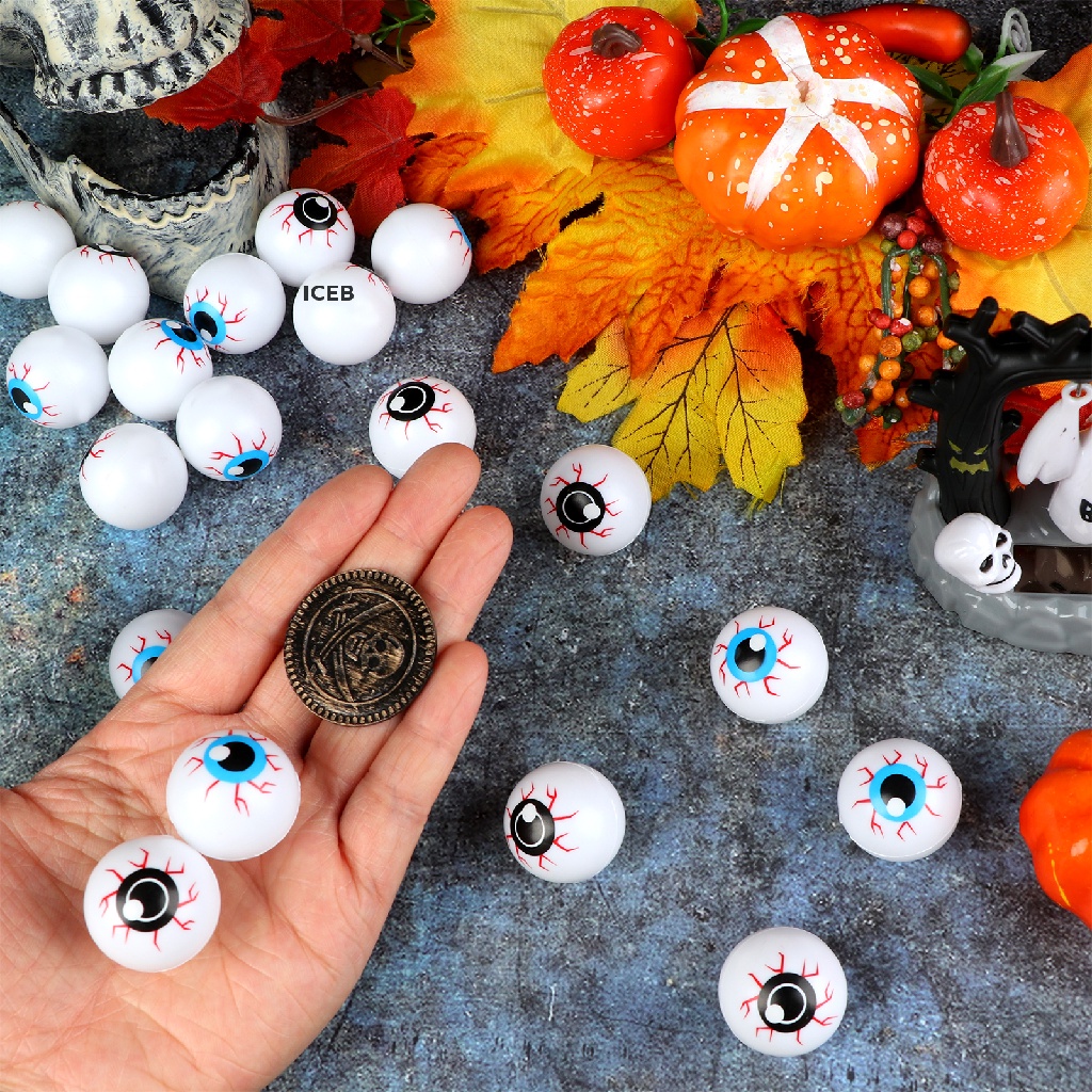 Ic 60 Cái Mắt Nhựa Halloween Ping Pong Bóng Mắt Đáng Sợ Cho Đồ Chơi Trẻ Em 1In Fake my